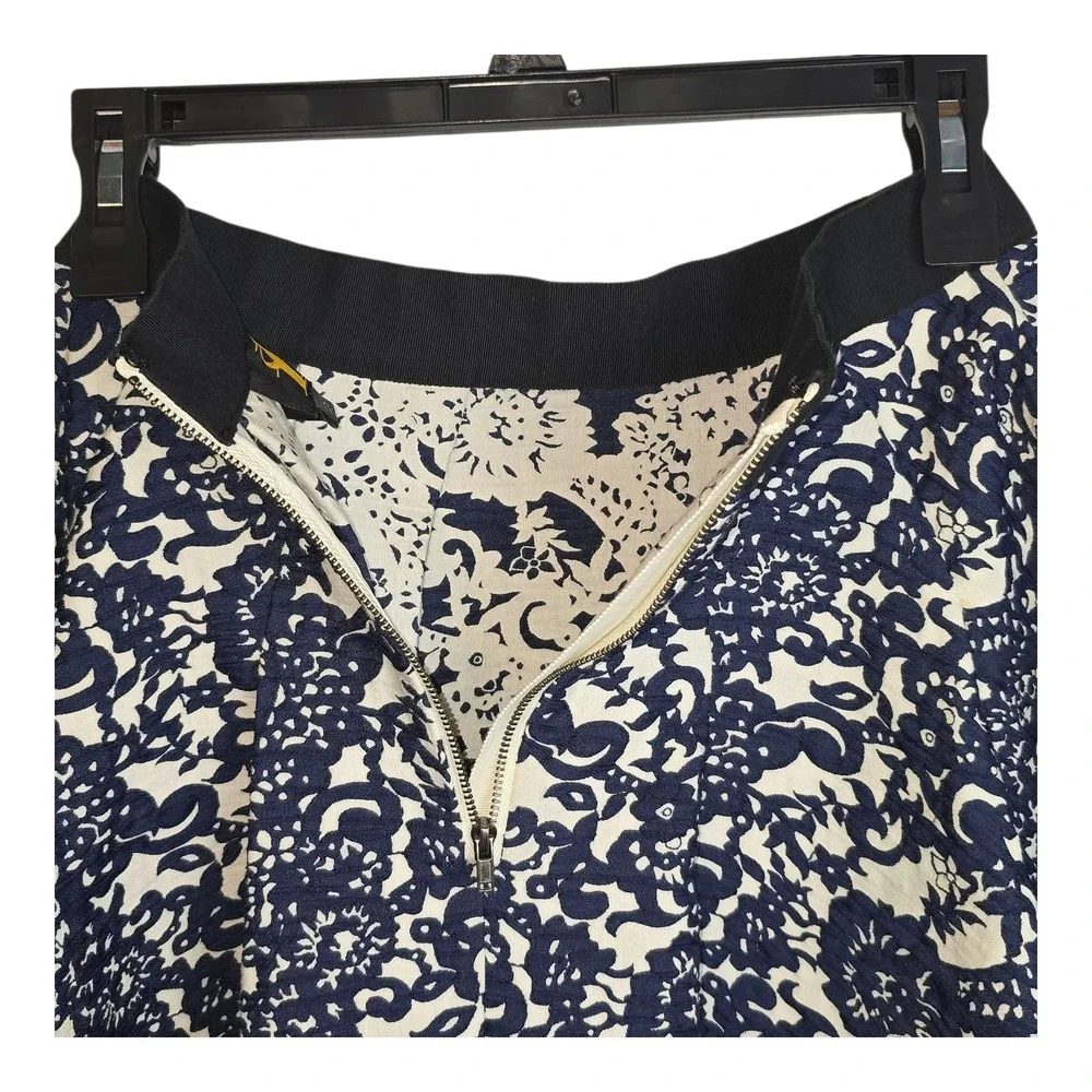 Anthropologie Sachin Babi Blue White Floral Skirt High-Low‎ Blue & White Size 4P